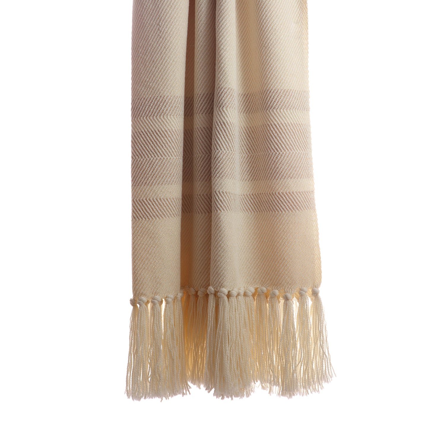 Camel Merino Wool Woven Throw - Image 2
