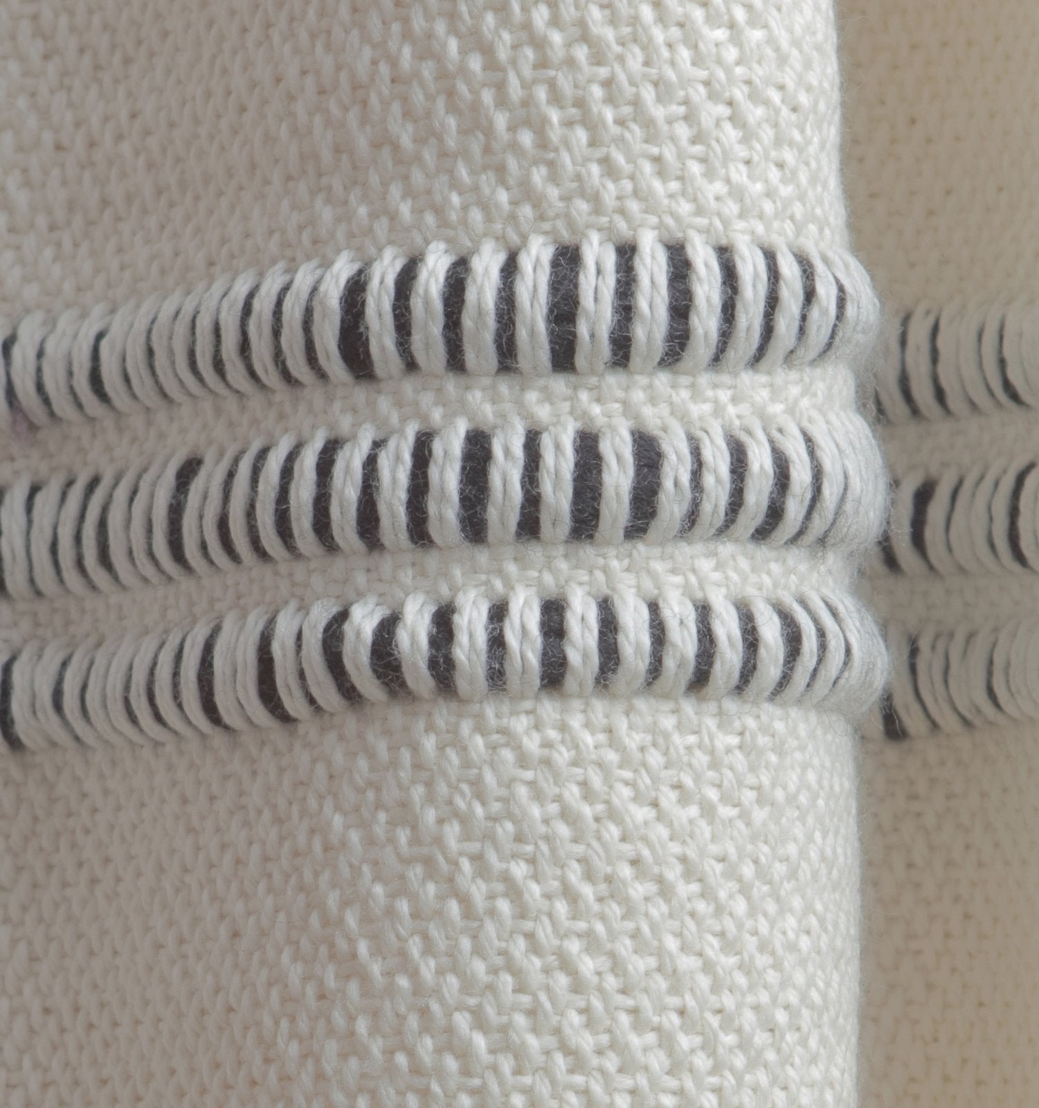 Black & White Mixed Stripe Throw Blanket