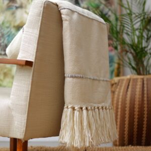 Brown Multicolor Stripe Throw