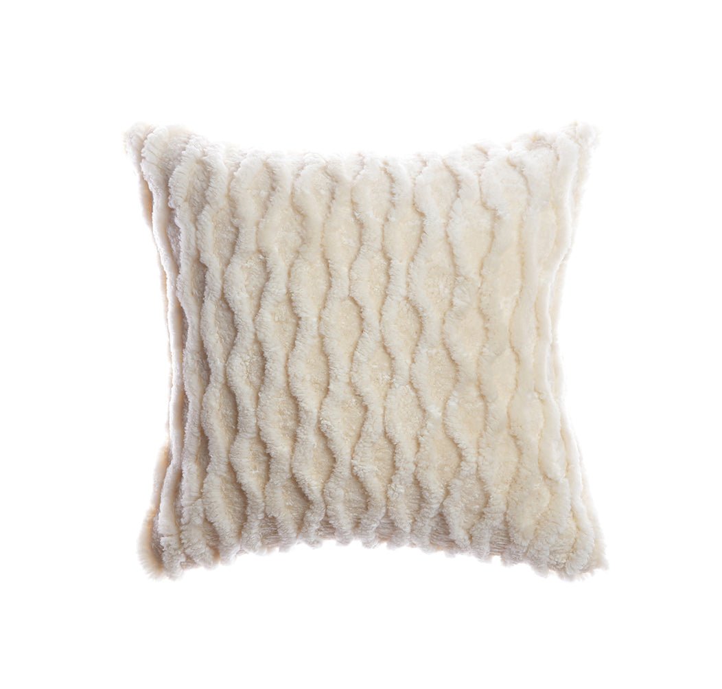 Sculpted Shearling Curve Pillow - Image 2