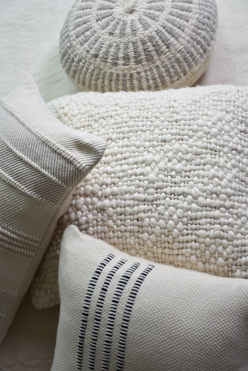 Chunky Cable Knit Merino Wool Throw Pillow - Image 2