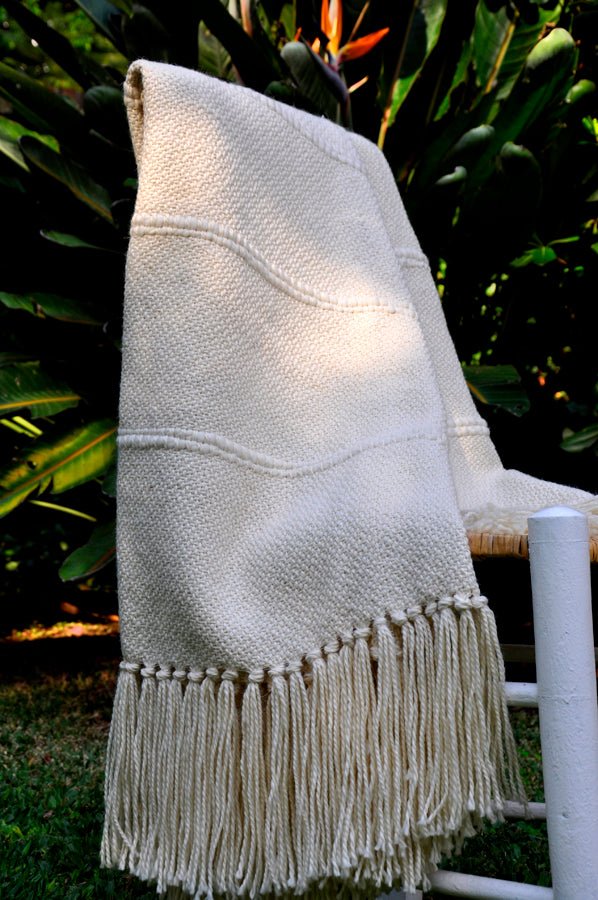 Fringed Stripe Designer Throw Blanket - Image 4