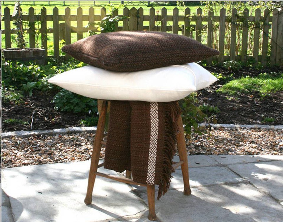 Camel Stripe Wool Blend Blanket - Image 4