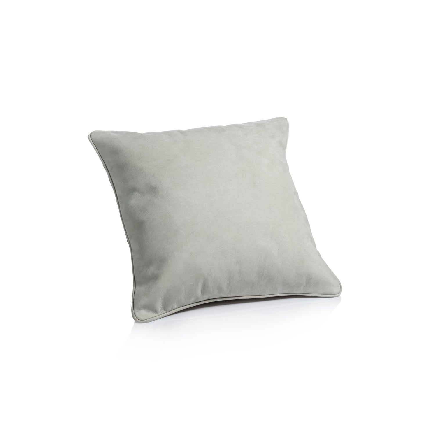Alabaster White Suede Linen Blend Accent Pillow