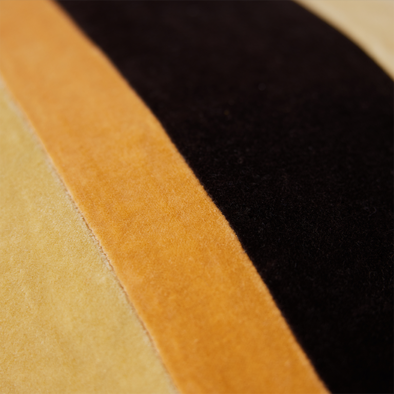 Striped velvet pillow Fame - Image 5