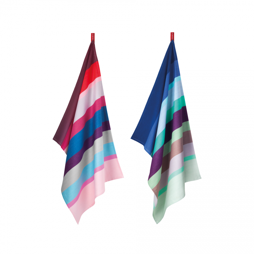Striped kitchen towels (set of 2)