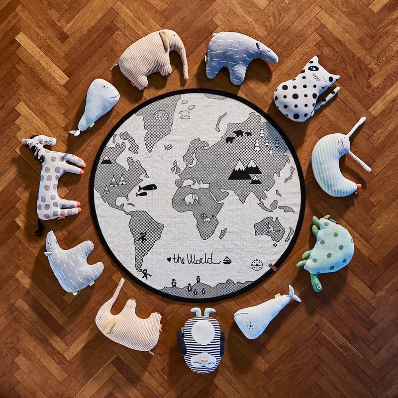 Rabbit Peter Cushion - White / Mint - Image 2